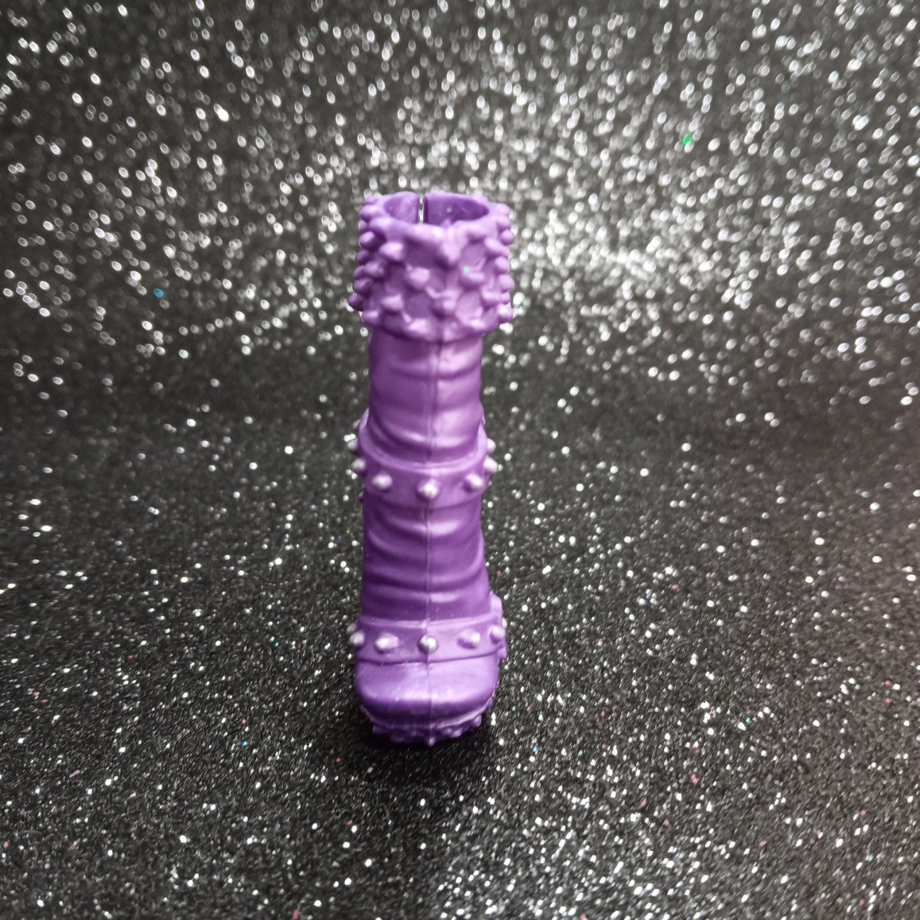 Monster High Casita Fierce's Left Lavender Spikes and Buckles Boot