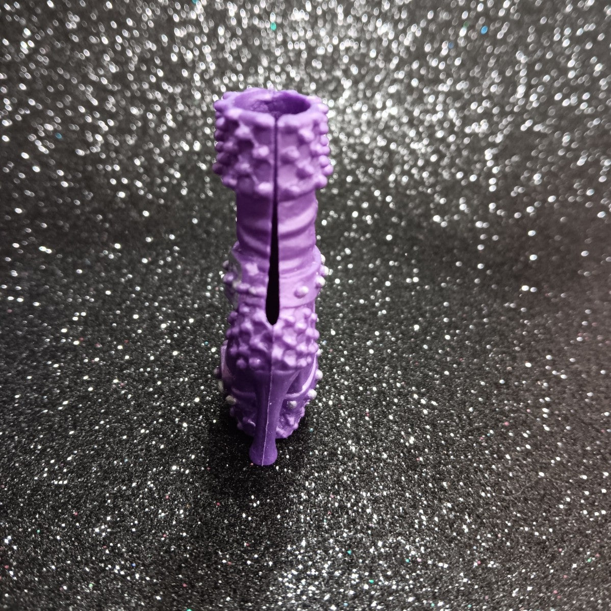 Monster High Casita Fierce's Left Lavender Spikes and Buckles Boot