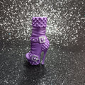 Monster High Casita Fierce's Left Lavender Spikes and Buckles Boot