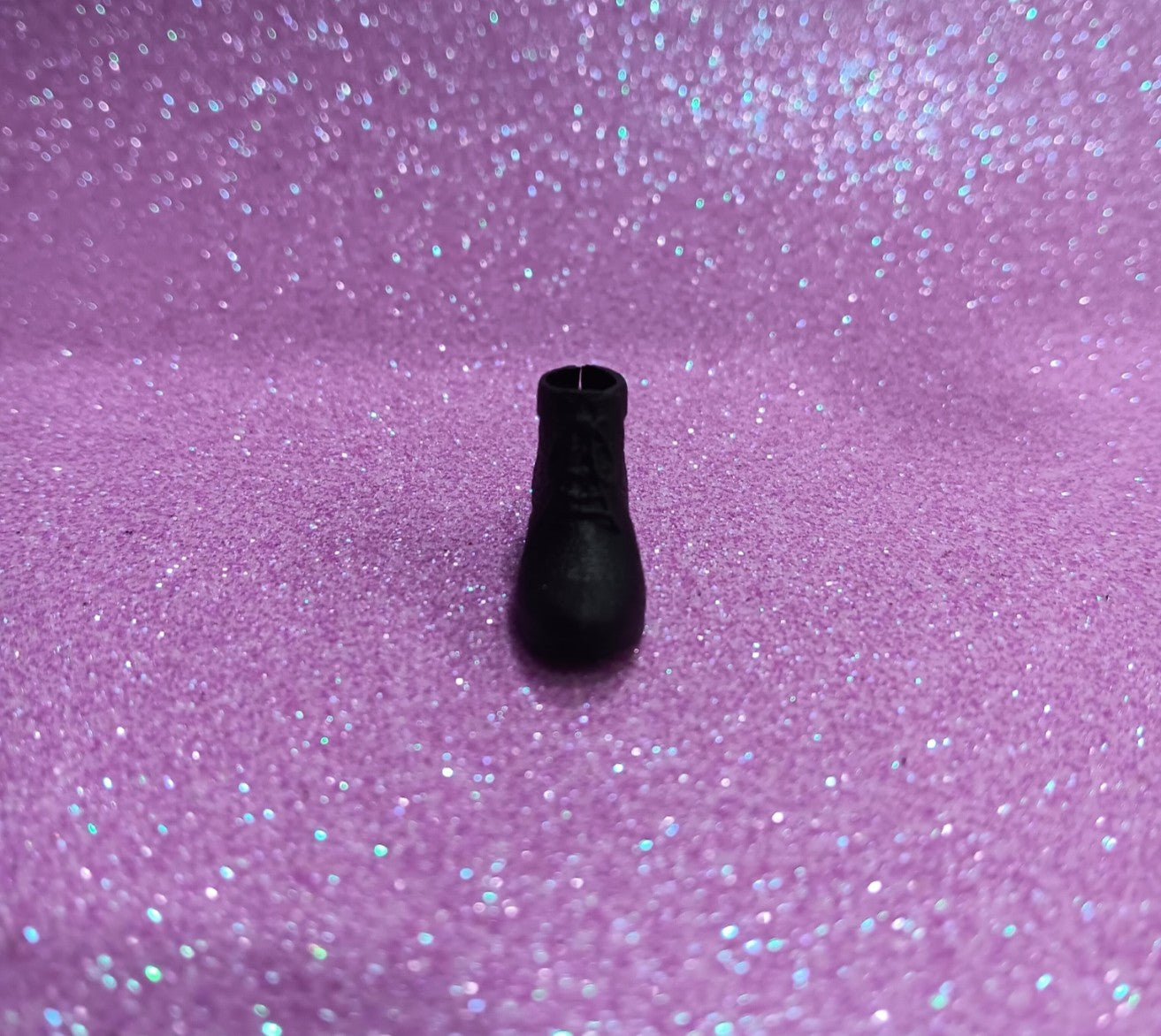 Edgy Barbie Ankle Height Black Bootie