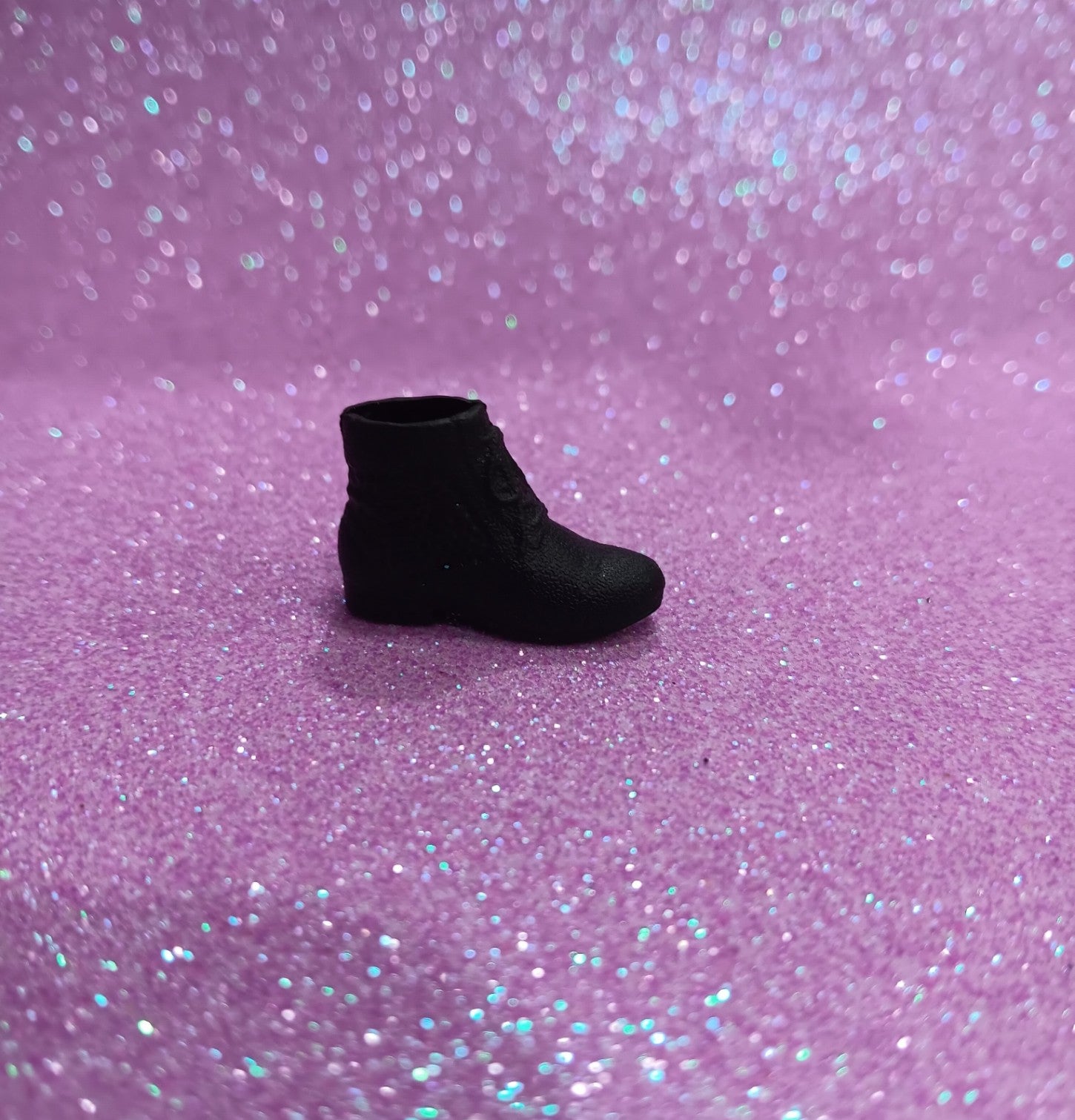 Edgy Barbie Ankle Height Black Bootie