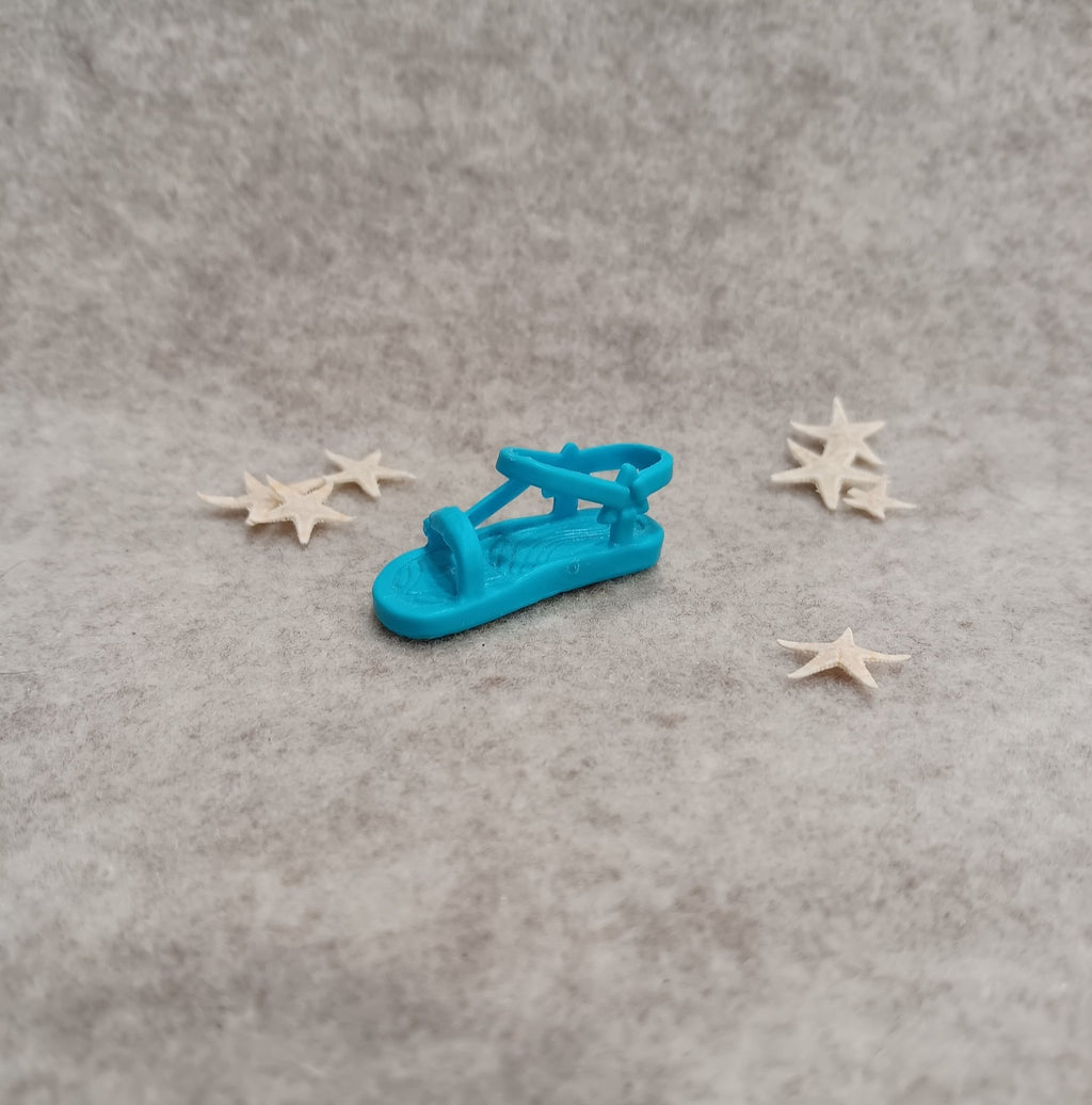 My Scene Barbie Boy Doll Turquoise Sandal (Right Shoe)