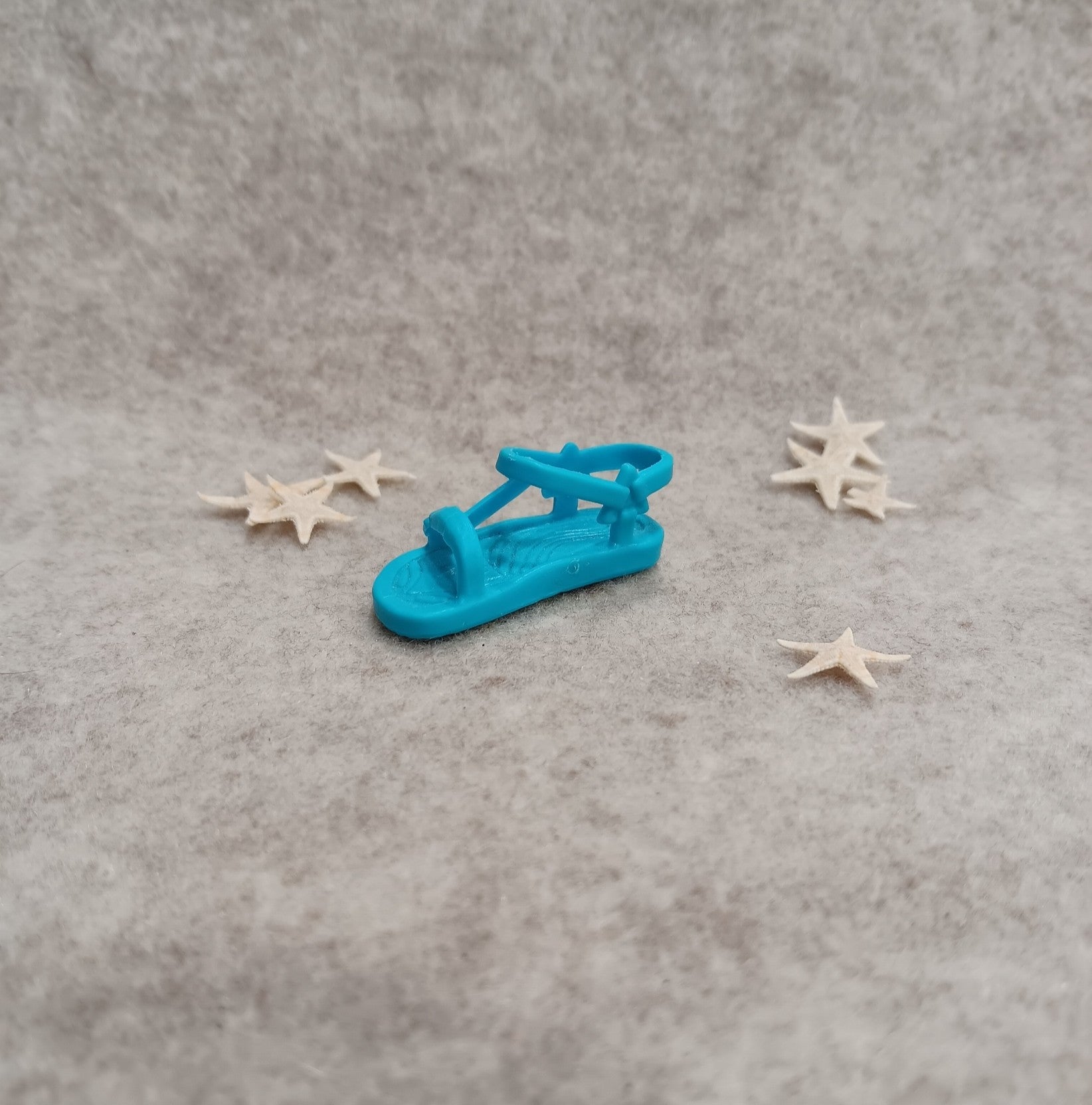 My Scene Barbie Boy Doll Turquoise Sandal (Right Shoe)