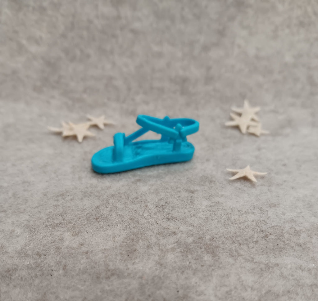 My Scene Barbie Boy Doll Turquoise Sandal (Right Shoe)