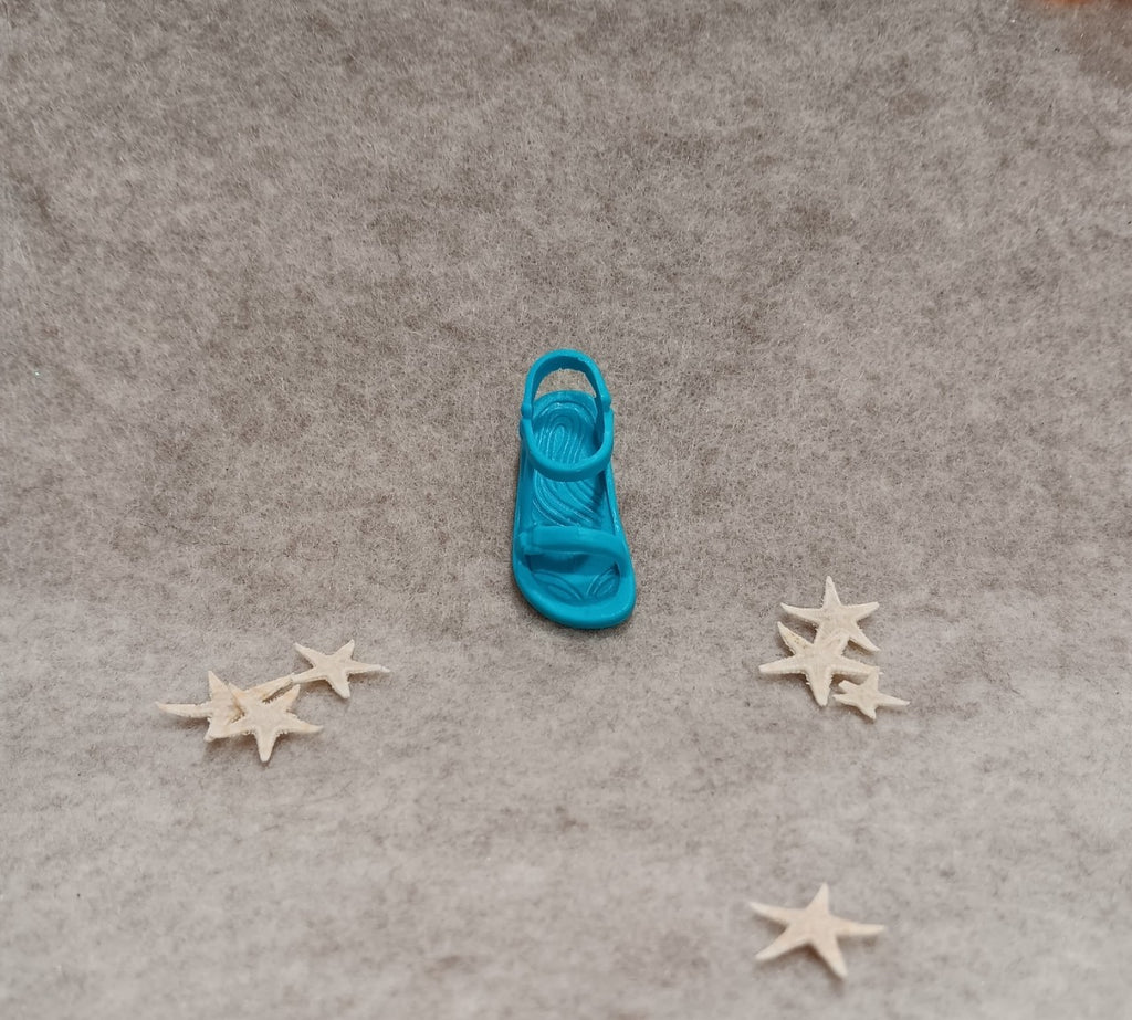 My Scene Barbie Boy Doll Turquoise Sandal (Right Shoe)