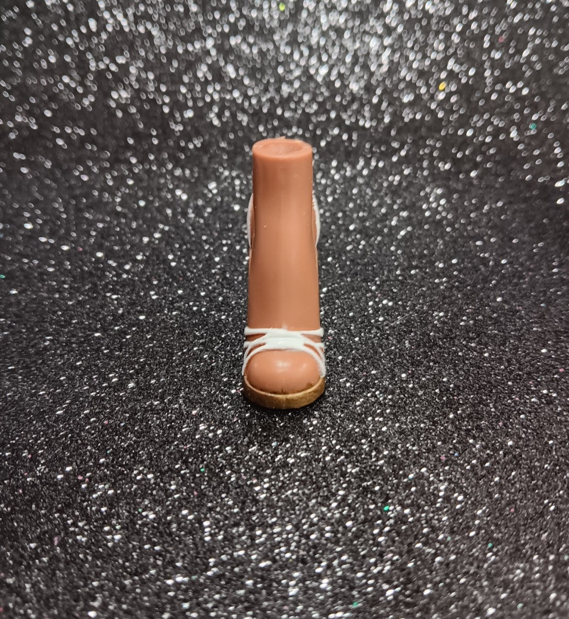 G1 Bratz Strappy White and Gold High Heel