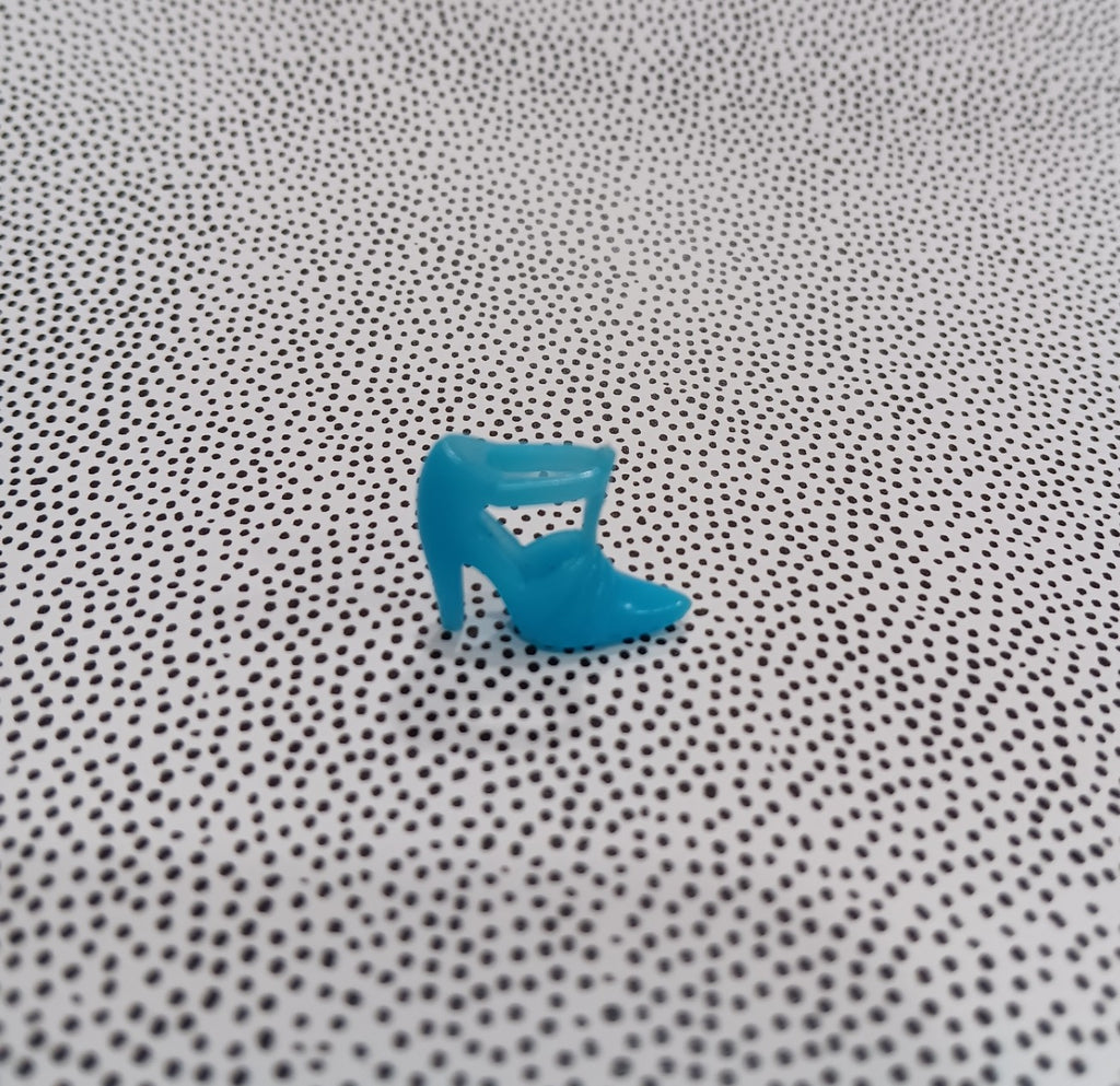 Vintage MOD Barbie Turquoise T-Strap Heel
