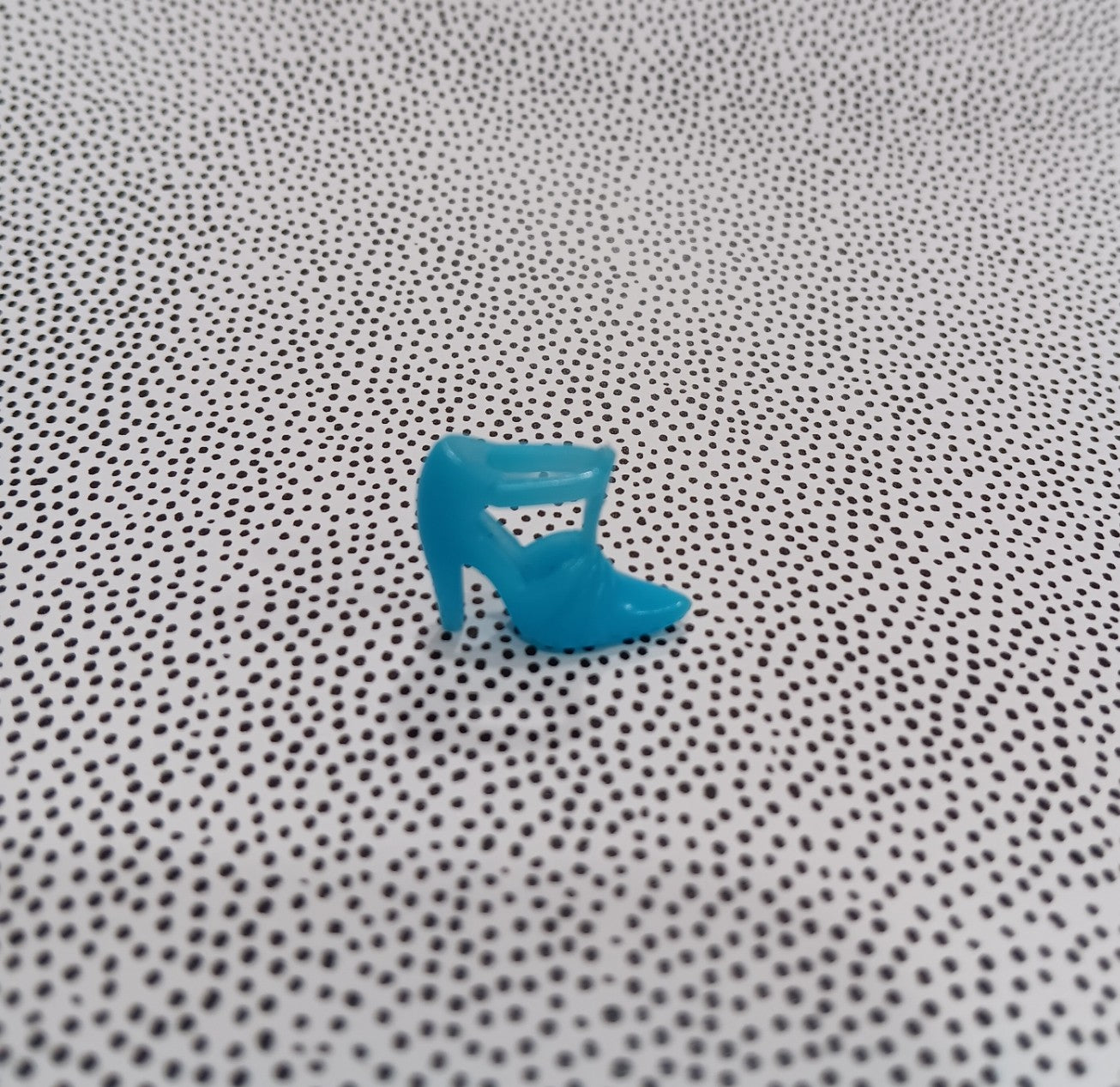 Vintage MOD Barbie Turquoise T-Strap Heel