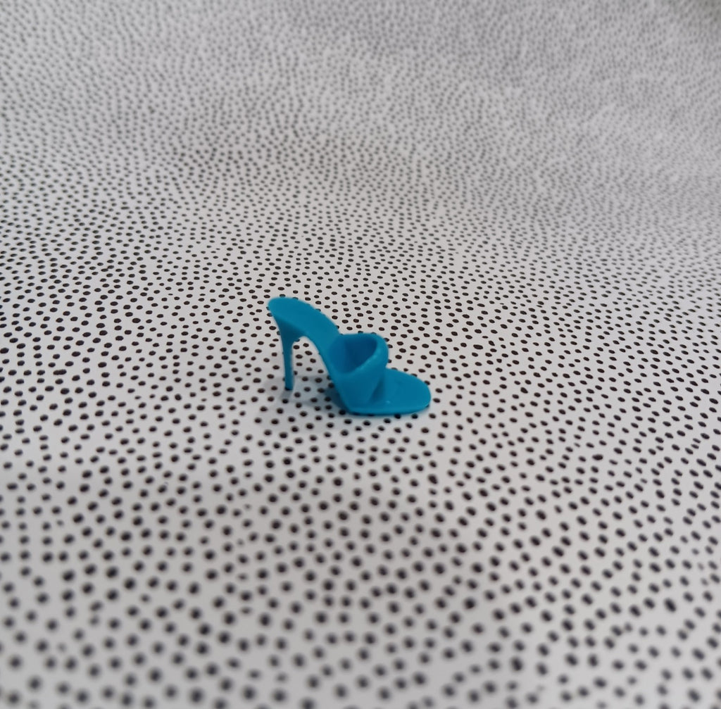 Vintage 1960's Barbie Open Toe Turquoise Heel