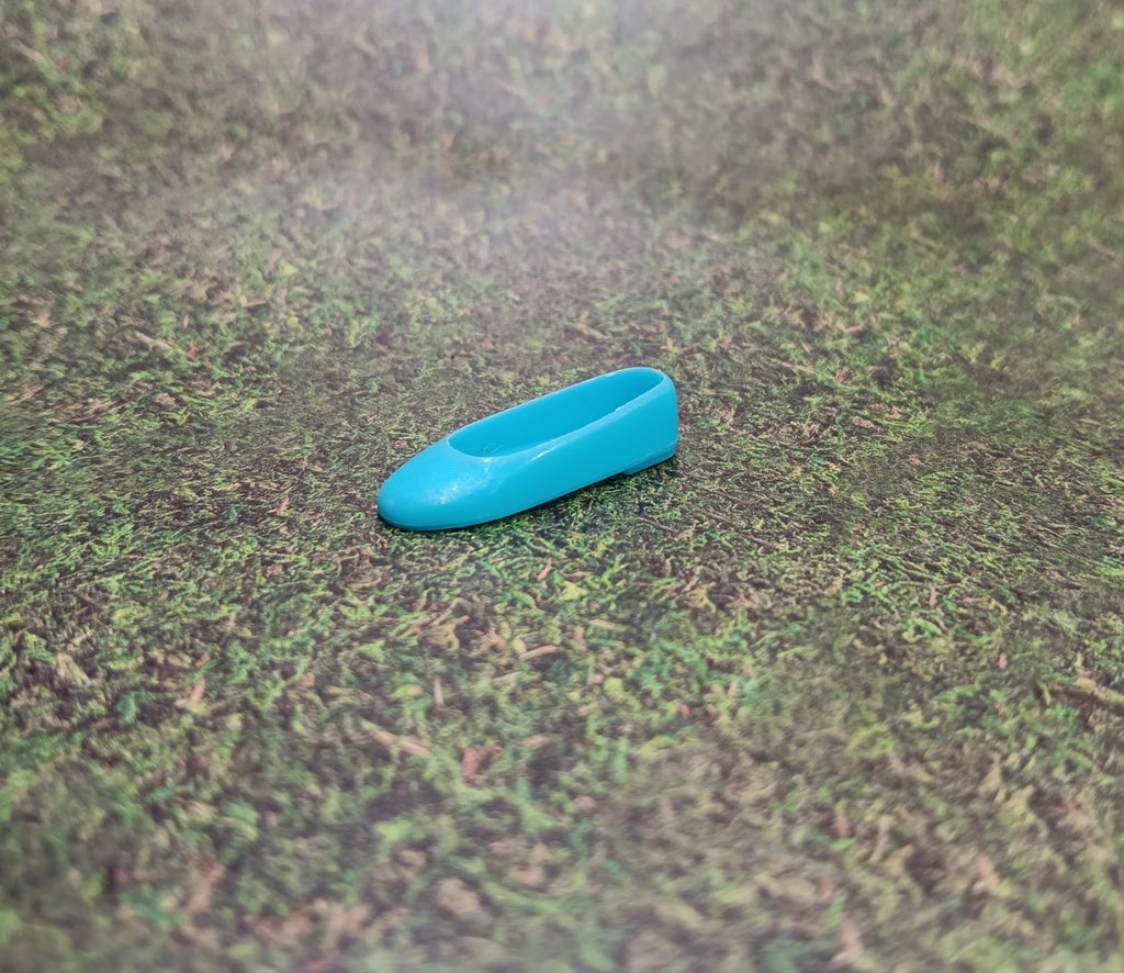 Vintage 1960's SKIPPER Turquoise Blue Ballet Flat