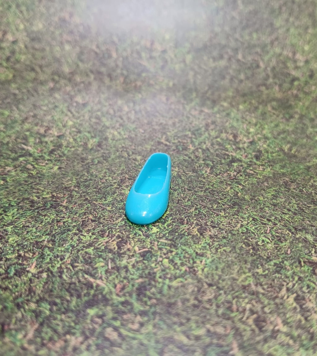 Vintage 1960's SKIPPER Turquoise Blue Ballet Flat
