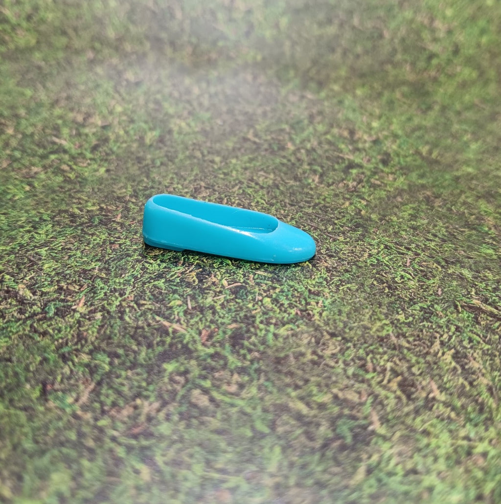 Vintage 1960's SKIPPER Turquoise Blue Ballet Flat
