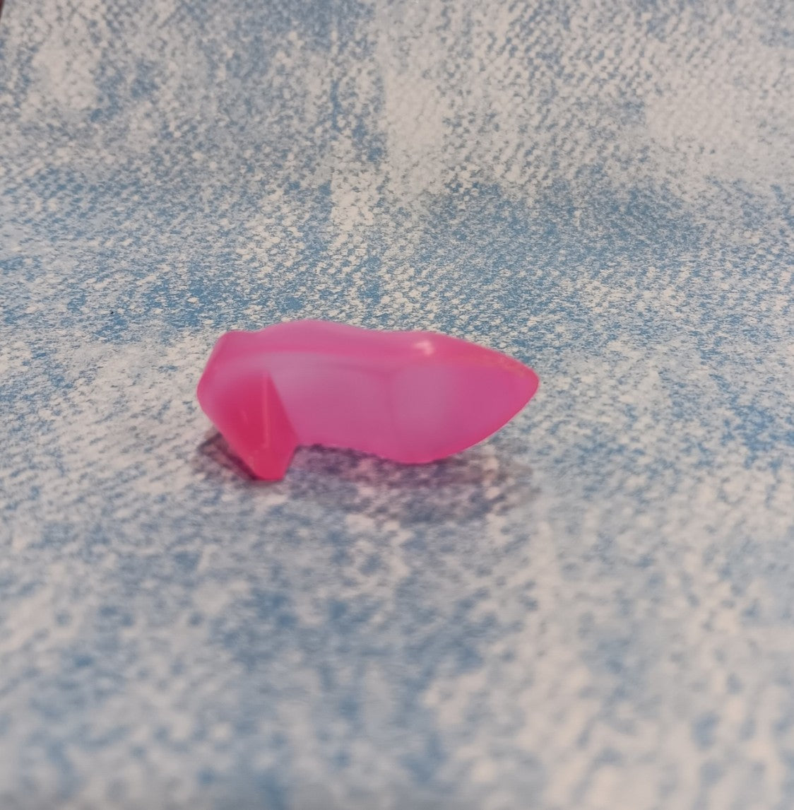 Jem and the Holograms Vintage Translucent Hot Pink Scallop side Pump