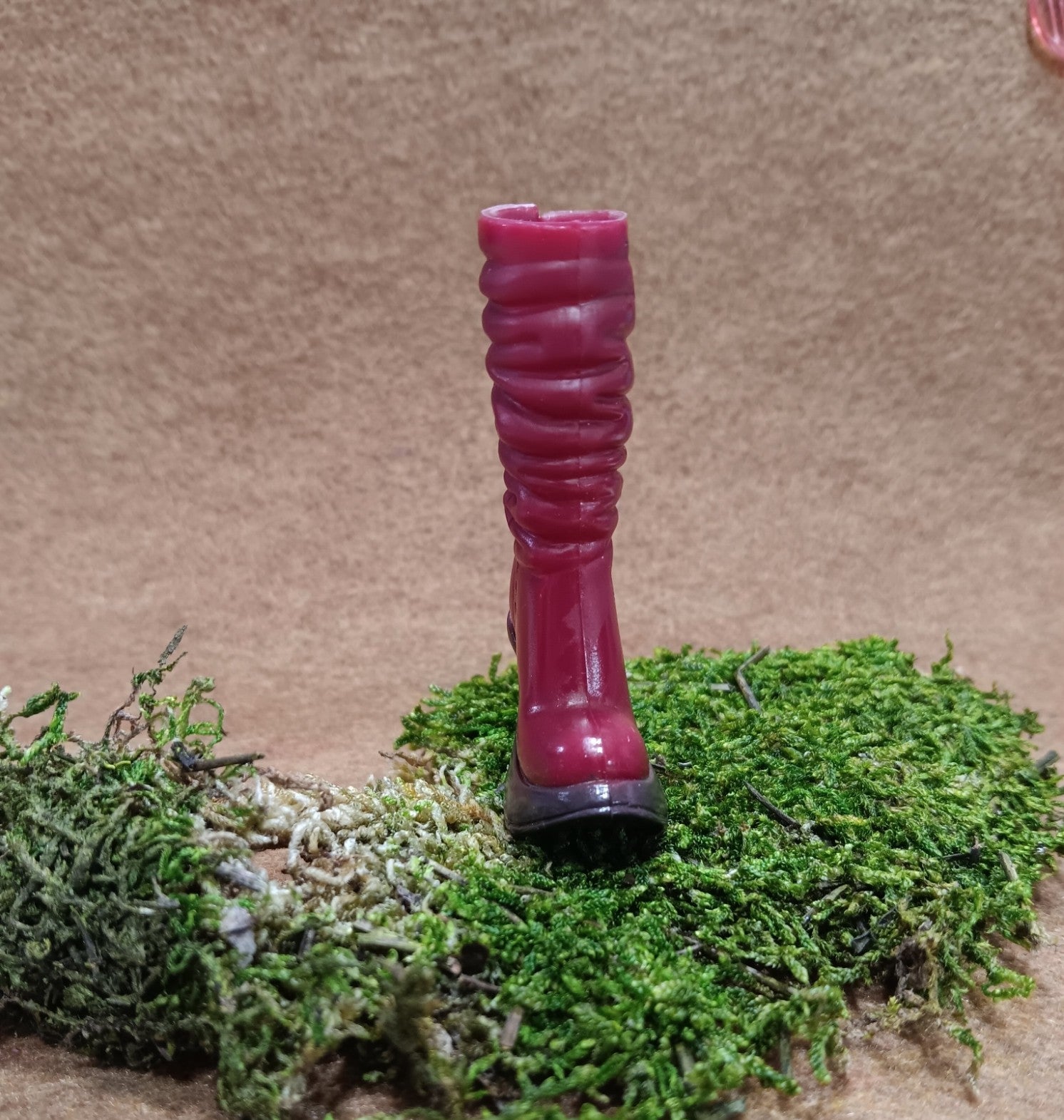 My Scene Barbie Burgundy High Heel Slouchy Platform Boot