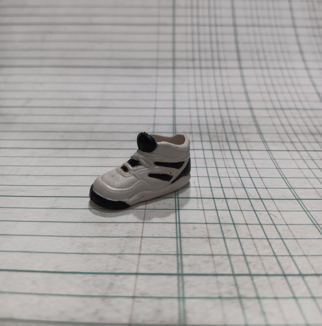 Barbie Flat Foot Black and White HI-Top Sneaker