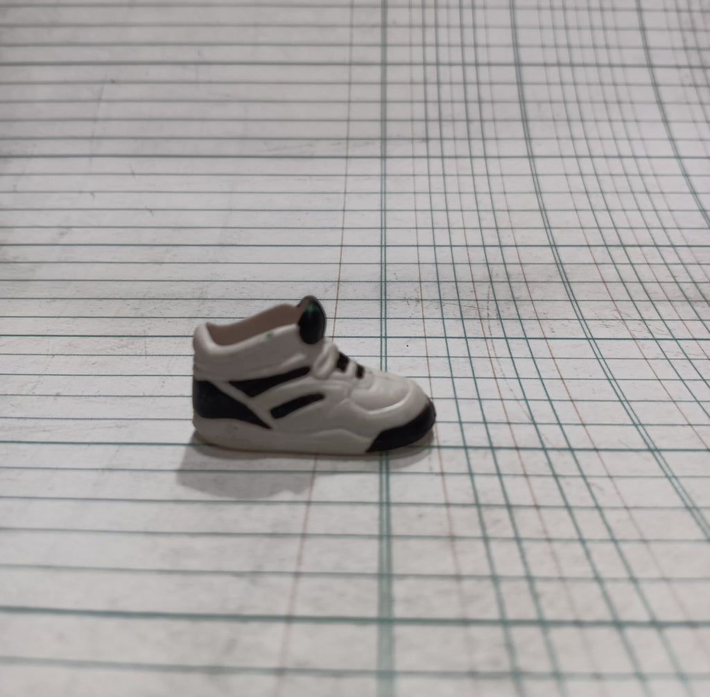 Barbie Flat Foot Black and White HI-Top Sneaker