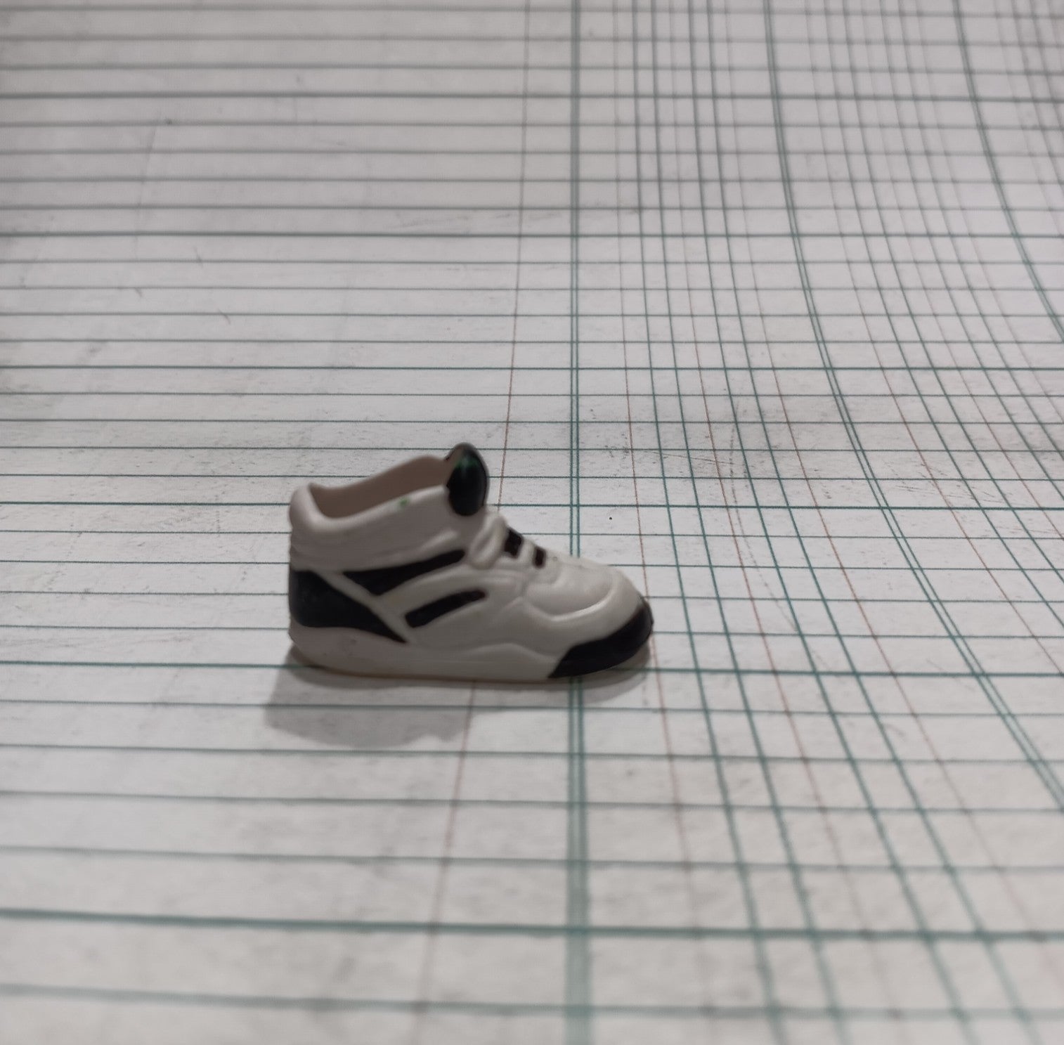 Barbie Flat Foot Black and White HI-Top Sneaker