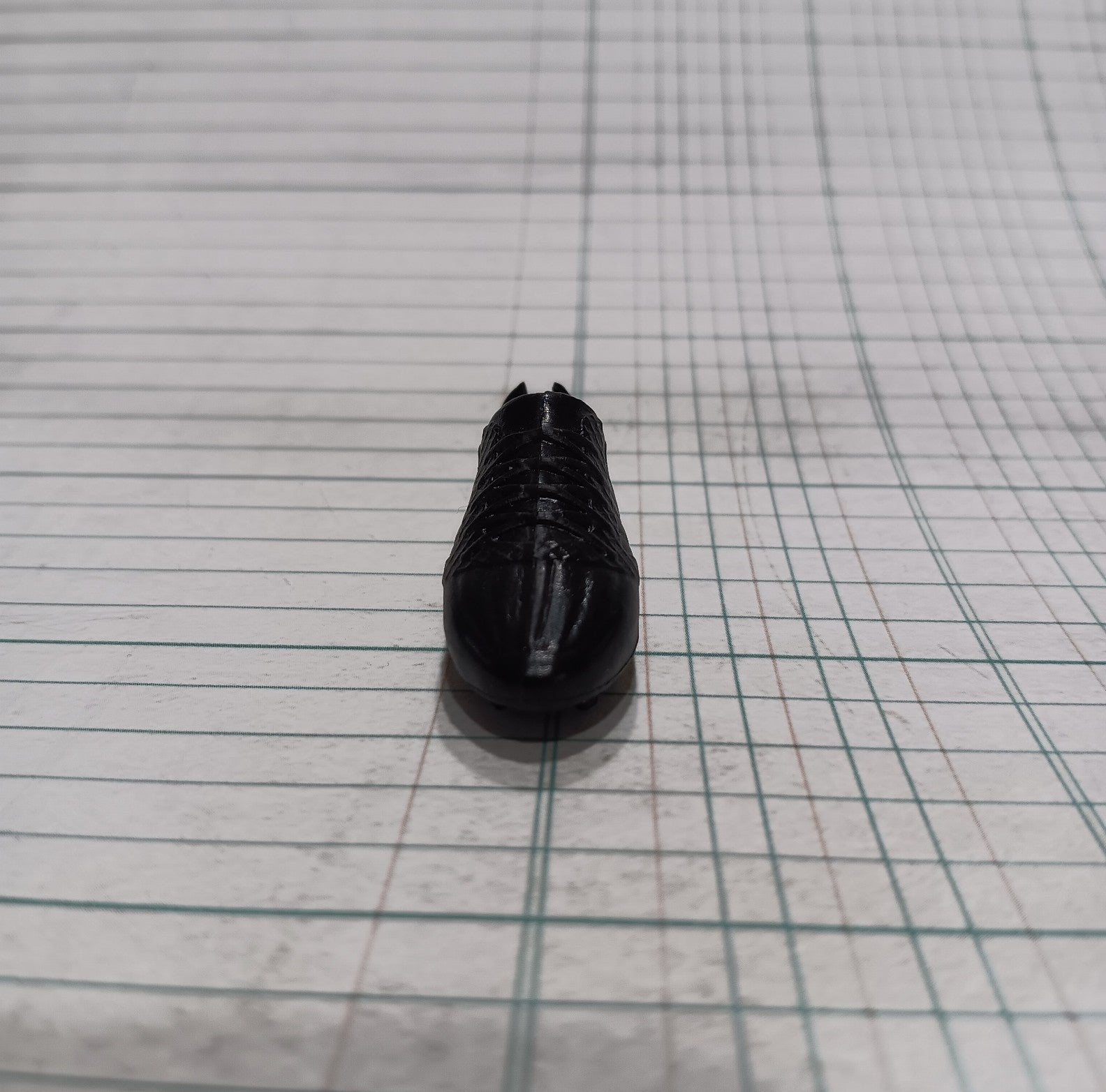 Ken Sized Adidas Style Black Soccer Cleat