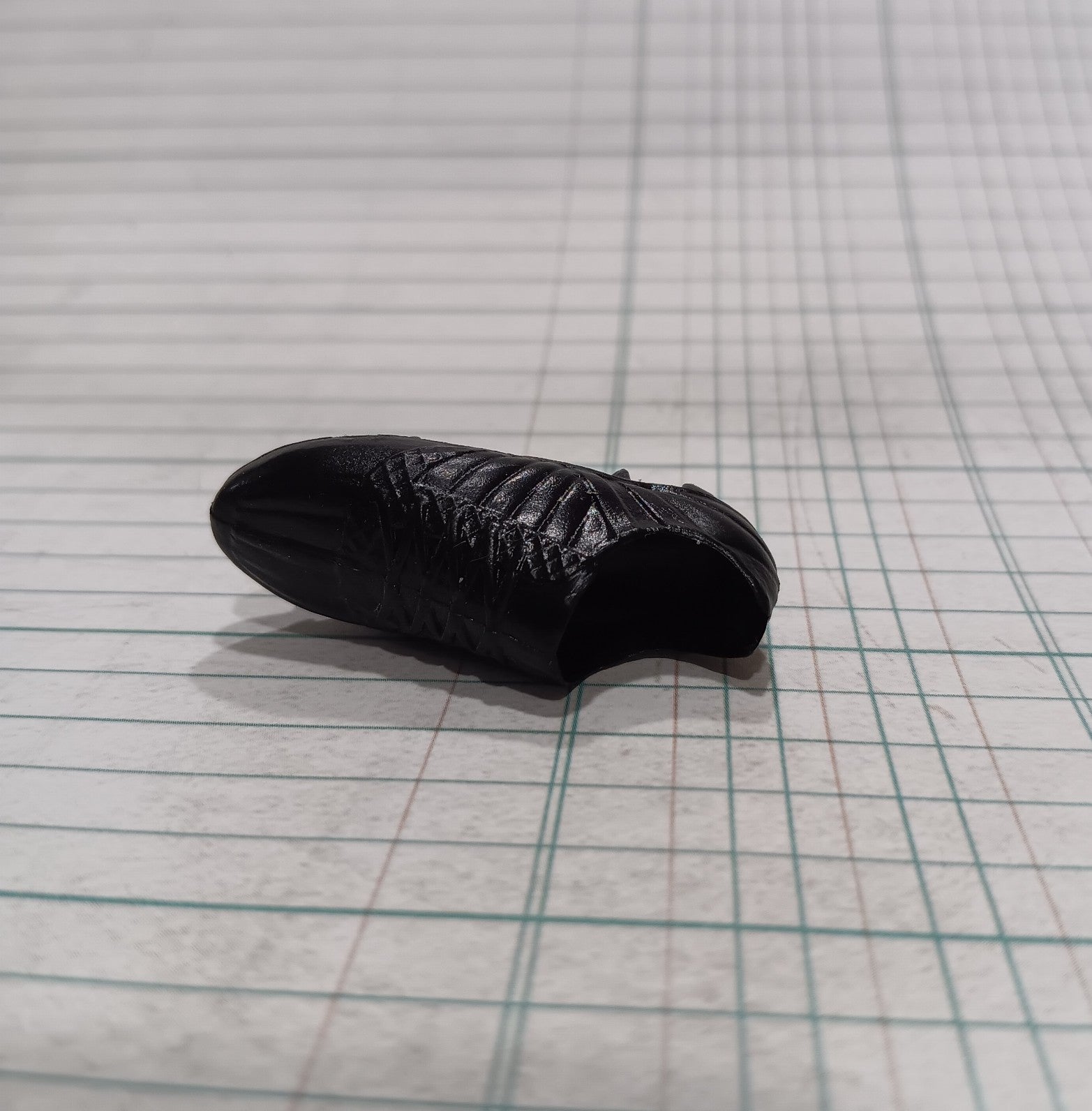 Ken Sized Adidas Style Black Soccer Cleat