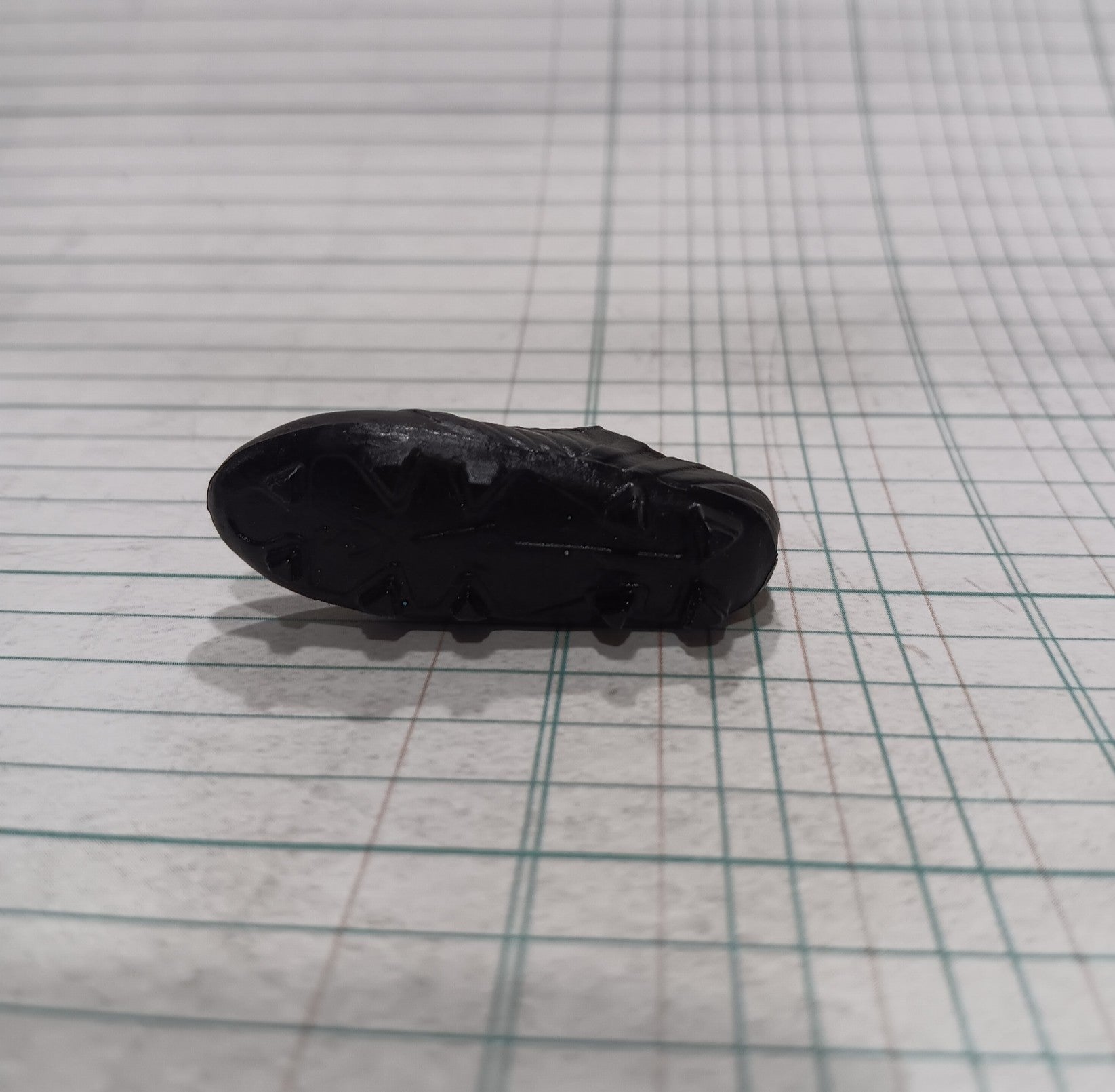 Ken Sized Adidas Style Black Soccer Cleat