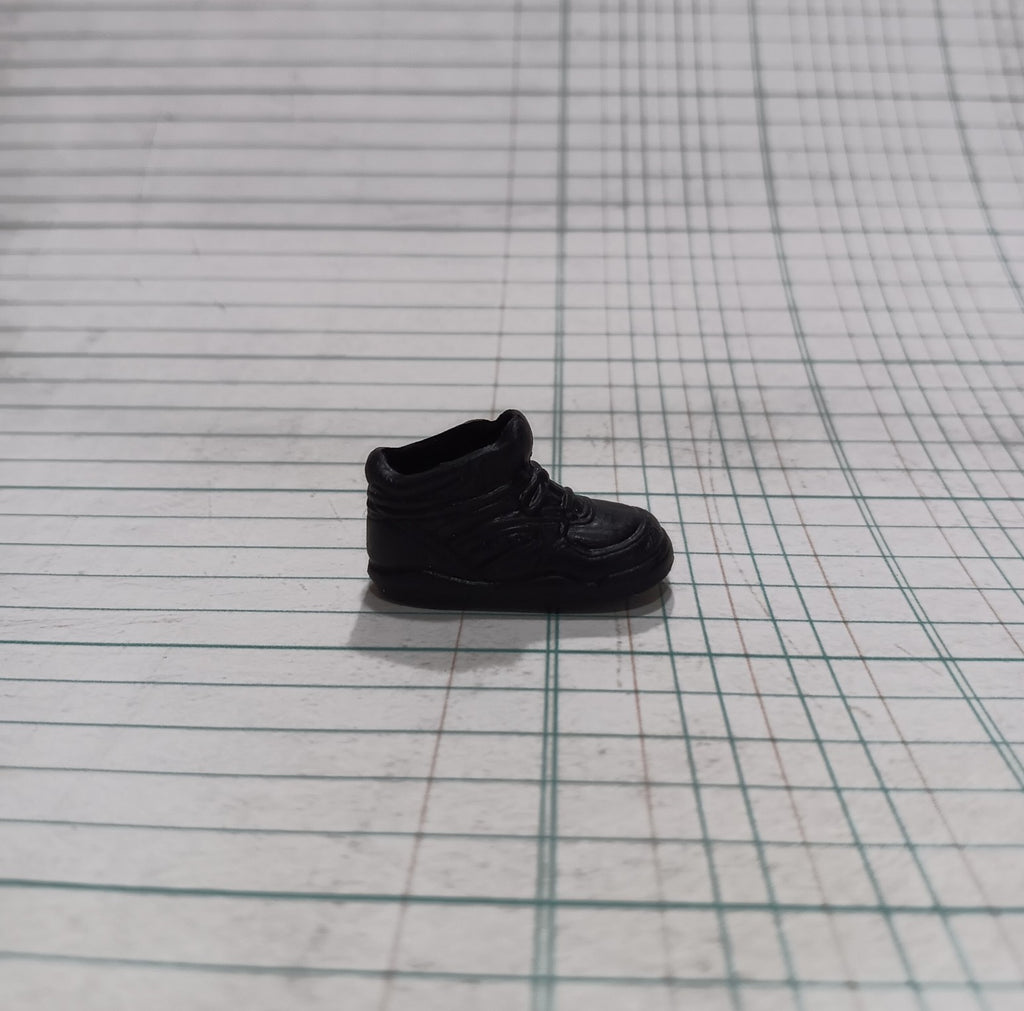 Barbie Flat Foot Black HI-Top Sneaker