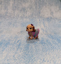 Polly Pocket Puppy Pal Wearing a Purple Dress