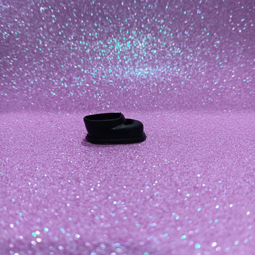 Vintage Classic Black Mary Jane shoe for small dolls