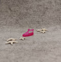 Skipper's Hot Pink Translucent Jelly Sandal