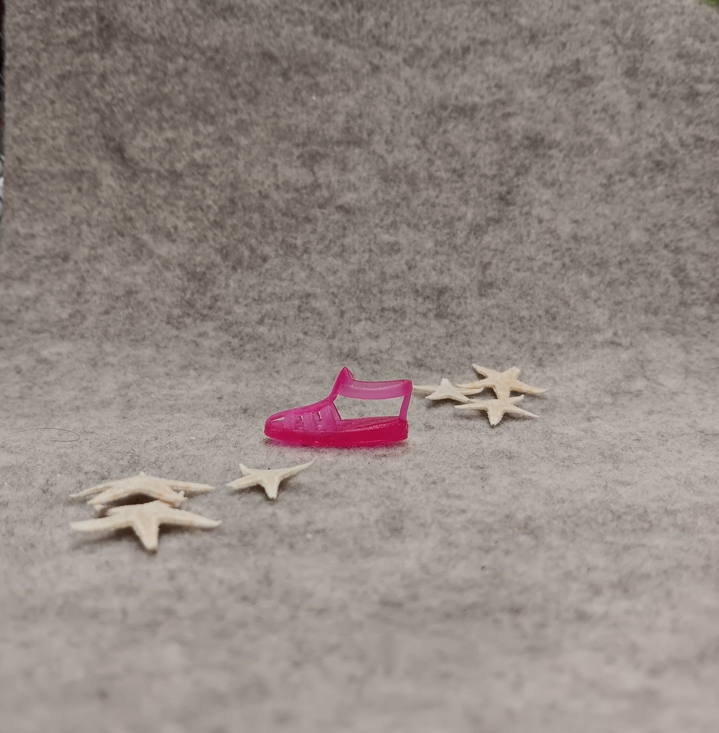 Skipper's Hot Pink Translucent Jelly Sandal