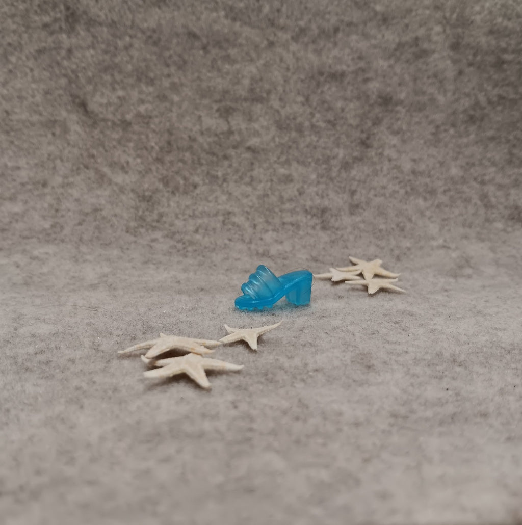 Barbie Baby Blue Translucent Open Toe Jelly Sandal