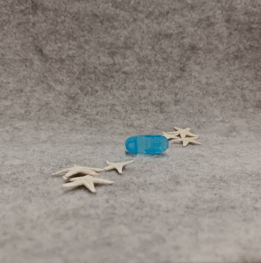 Barbie Baby Blue Translucent Open Toe Jelly Sandal