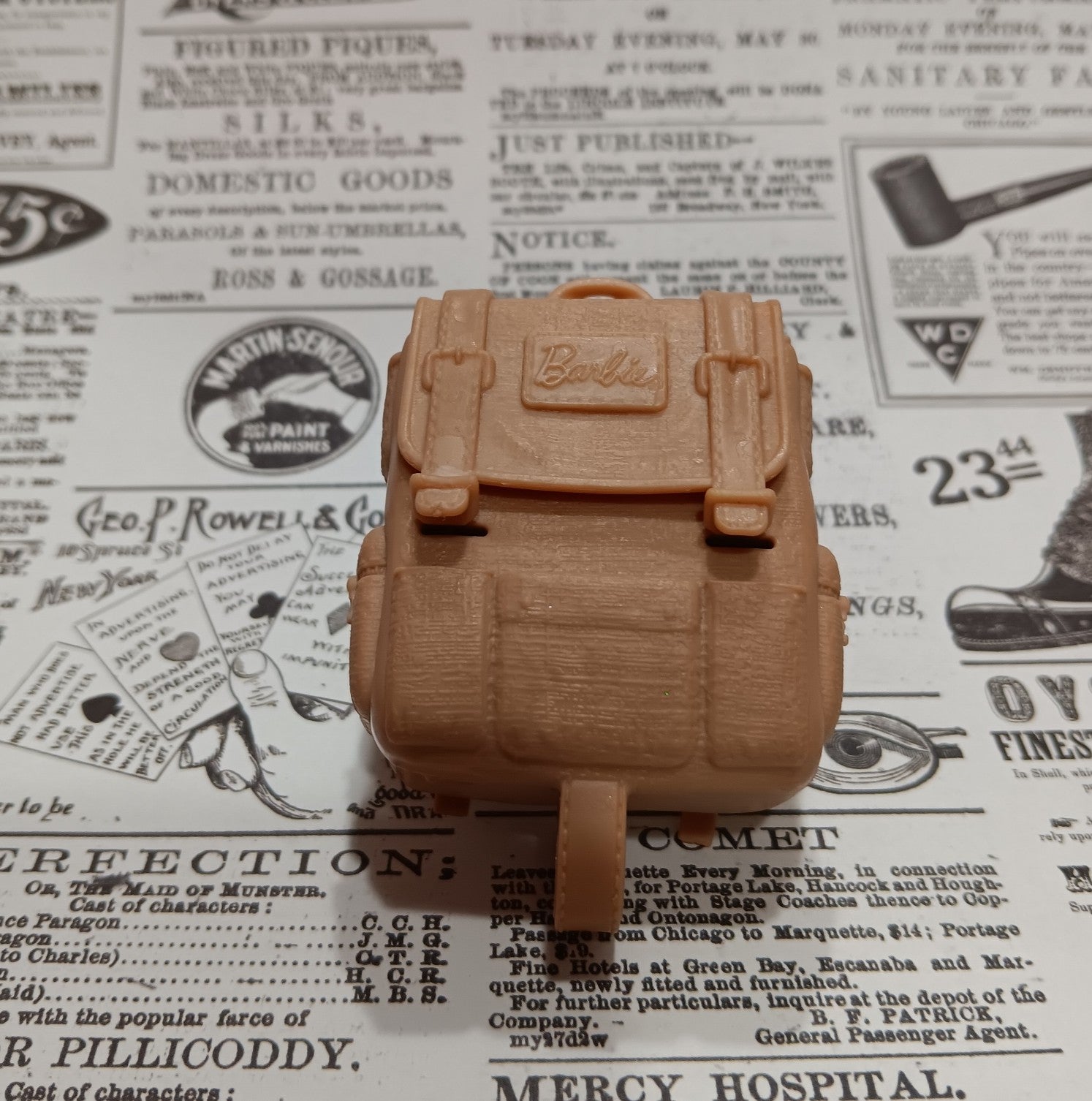 Barbie Tan Camping Backpack