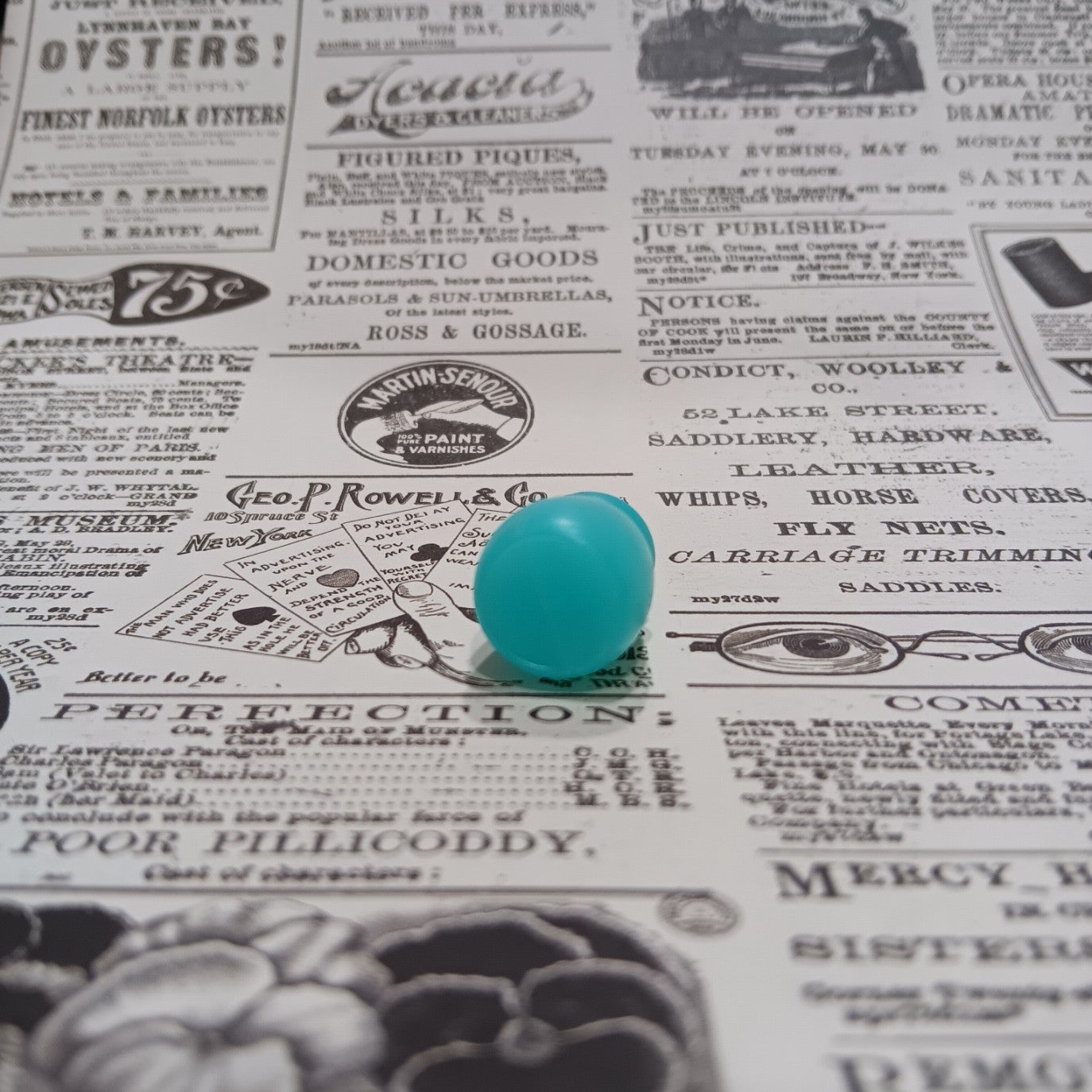 Miniature Blue Baby Bottle