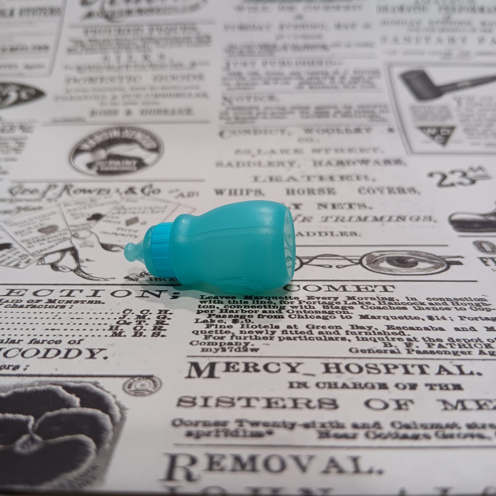 Miniature Blue Baby Bottle