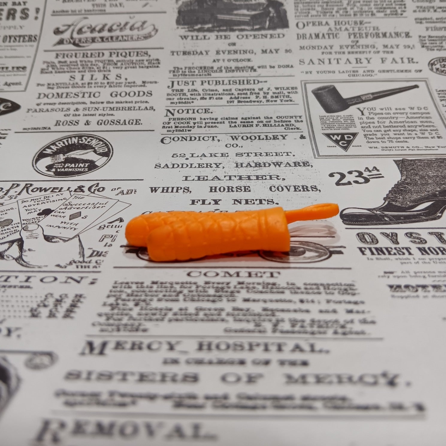 Barbie Orange Rubber Oven Mitt