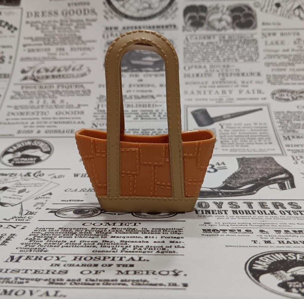 My Scene Barbie doll light brown Patchwork Purse