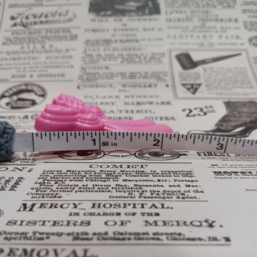 Vintage My Little Pony Sweetheart Sister Frilly Flower's Pink Butterfly Brush