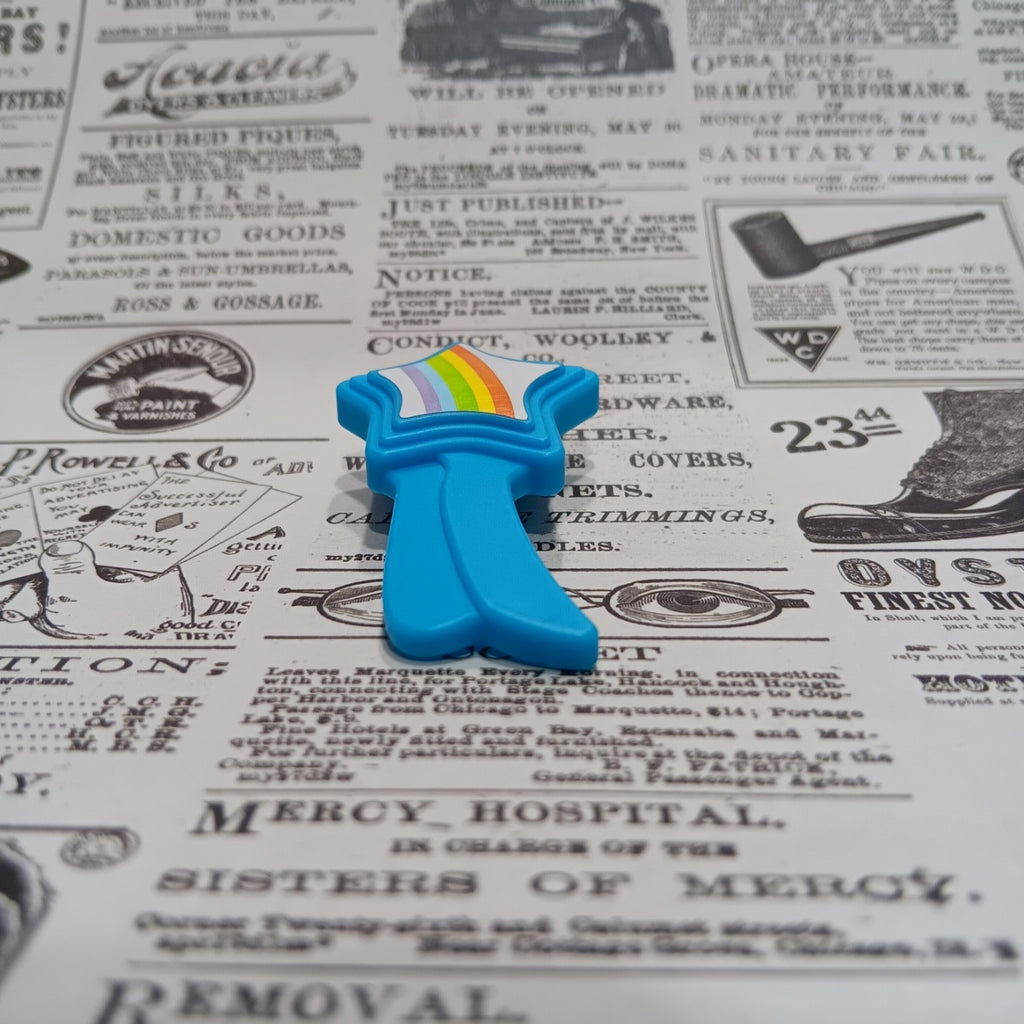 Vintage G1 My Little Pony Blue Shooting Star Hairbrush