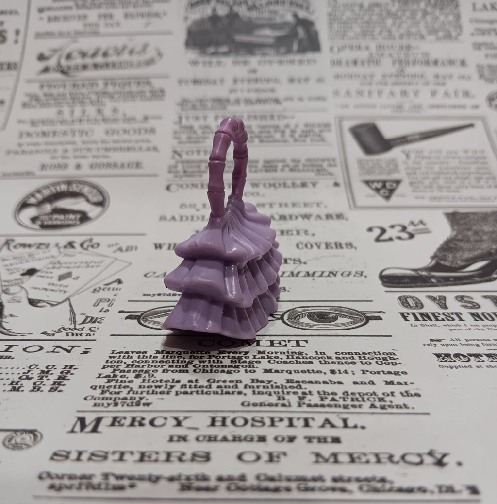 My Scene Barbie 3 tiered Purple Ruffled Purse
