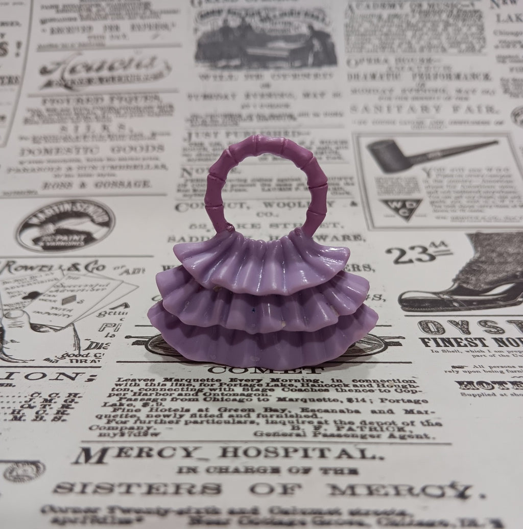 My Scene Barbie 3 tiered Purple Ruffled Purse