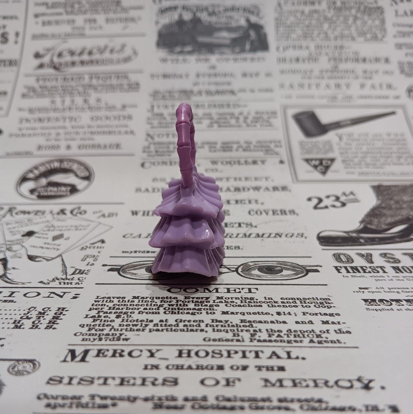 My Scene Barbie 3 tiered Purple Ruffled Purse