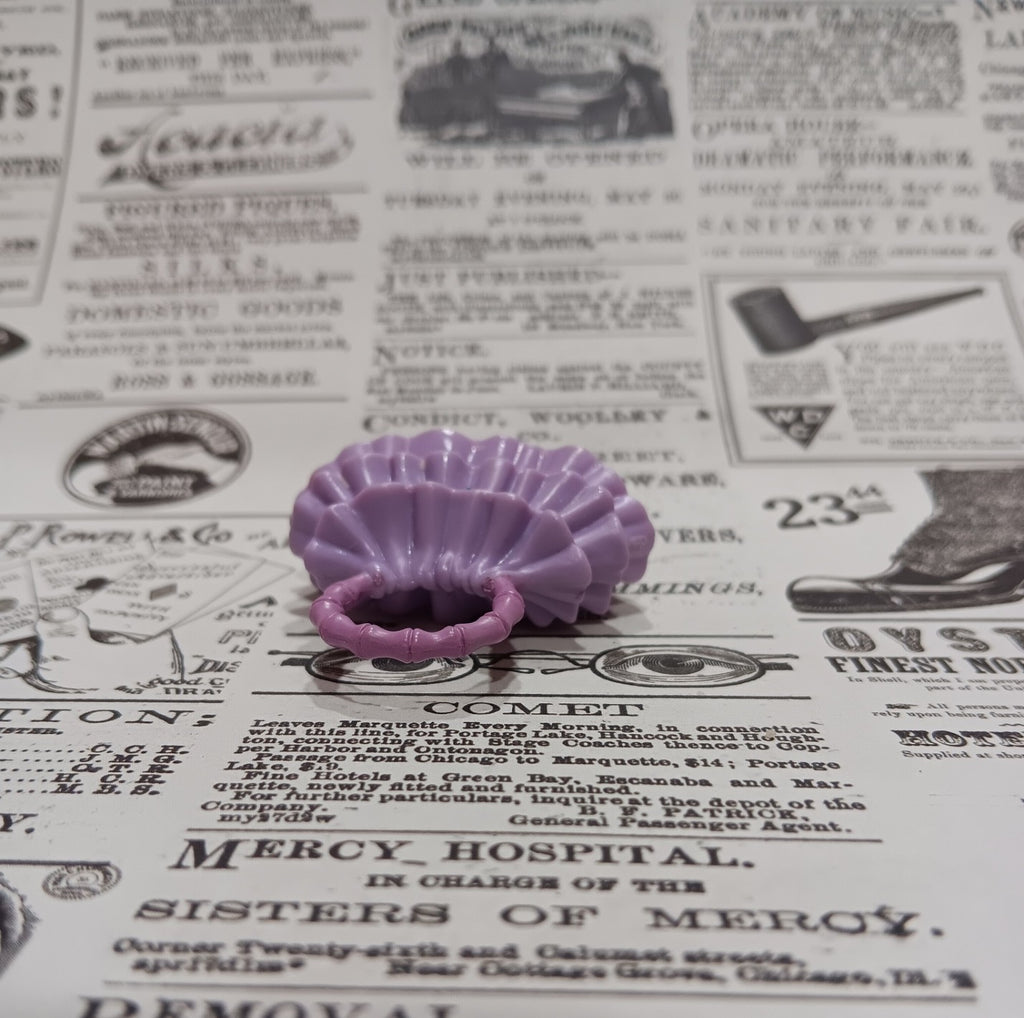 My Scene Barbie 3 tiered Purple Ruffled Purse
