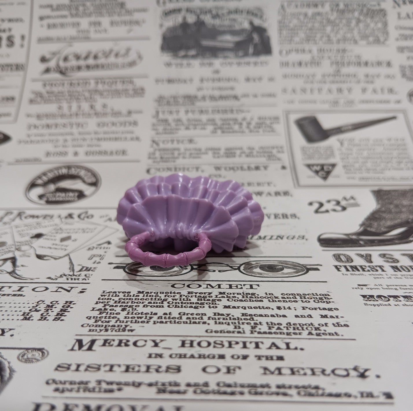My Scene Barbie 3 tiered Purple Ruffled Purse