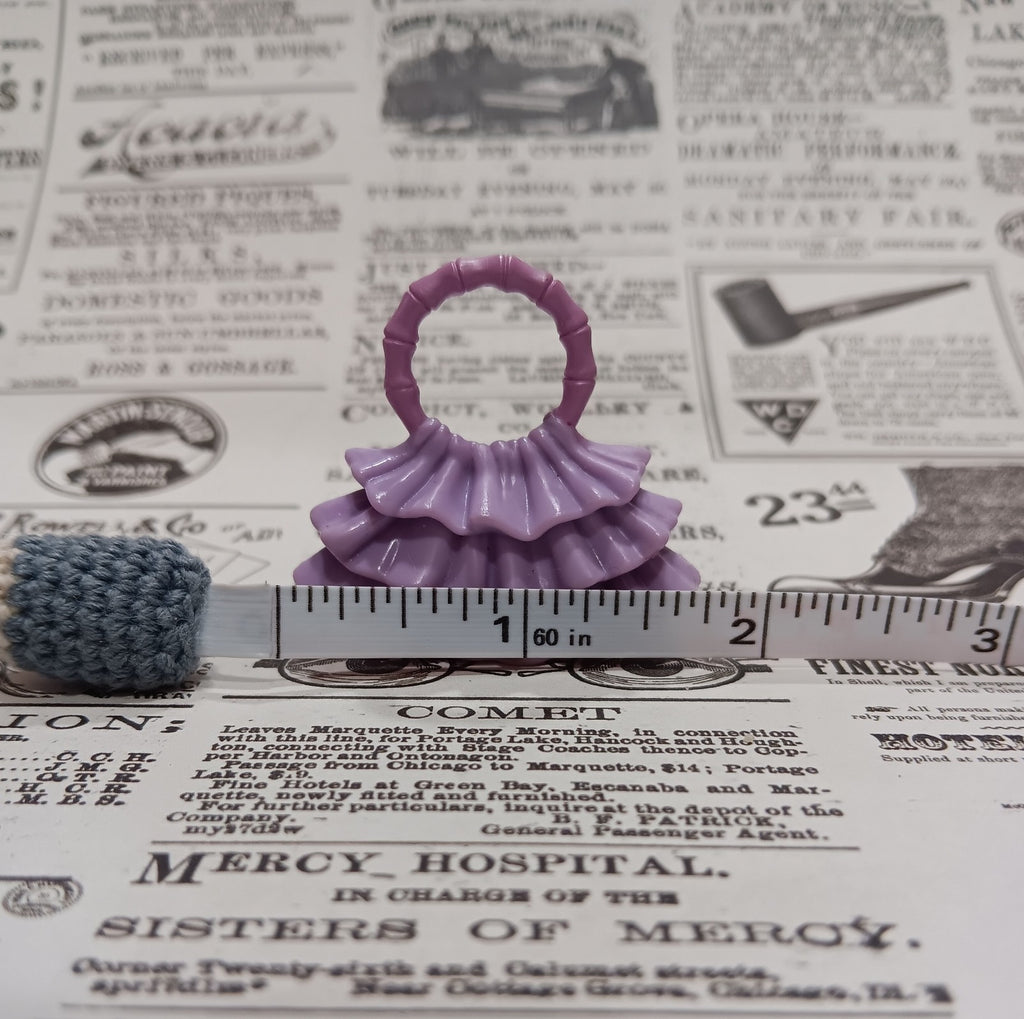 My Scene Barbie 3 tiered Purple Ruffled Purse
