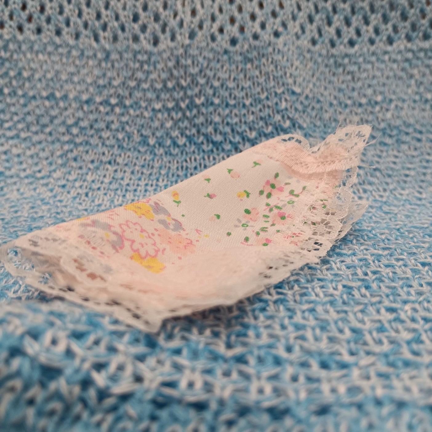 Vintage Handmade Barbie Baby Blanket