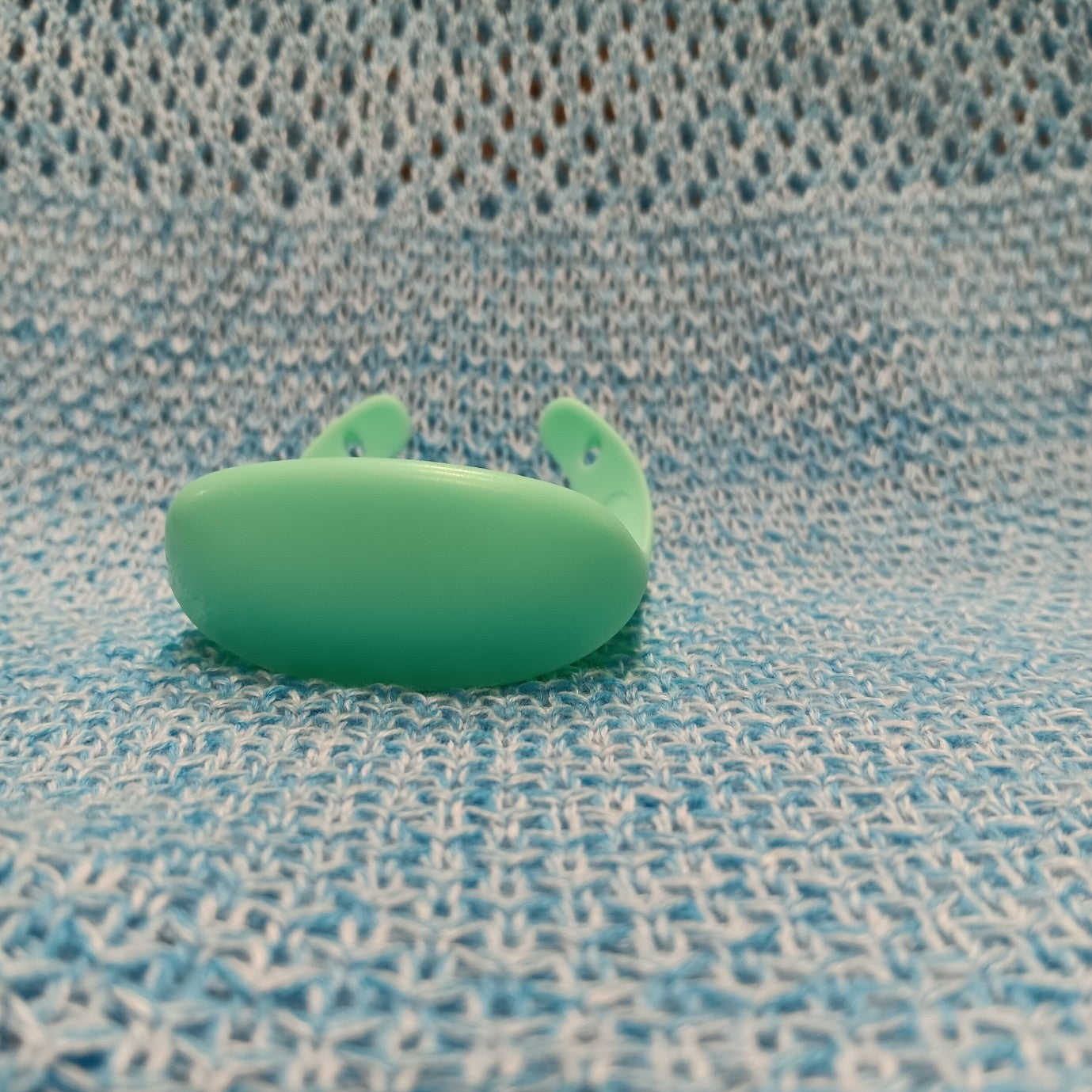 Small Mint Green Plastic Baby Doll Bib