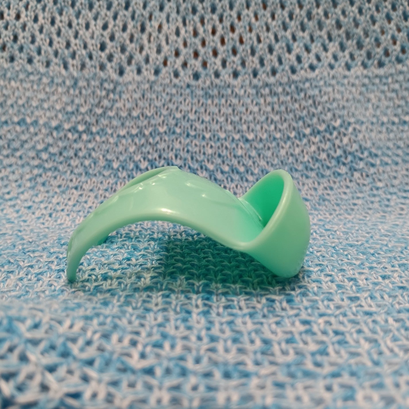 Small Mint Green Plastic Baby Doll Bib
