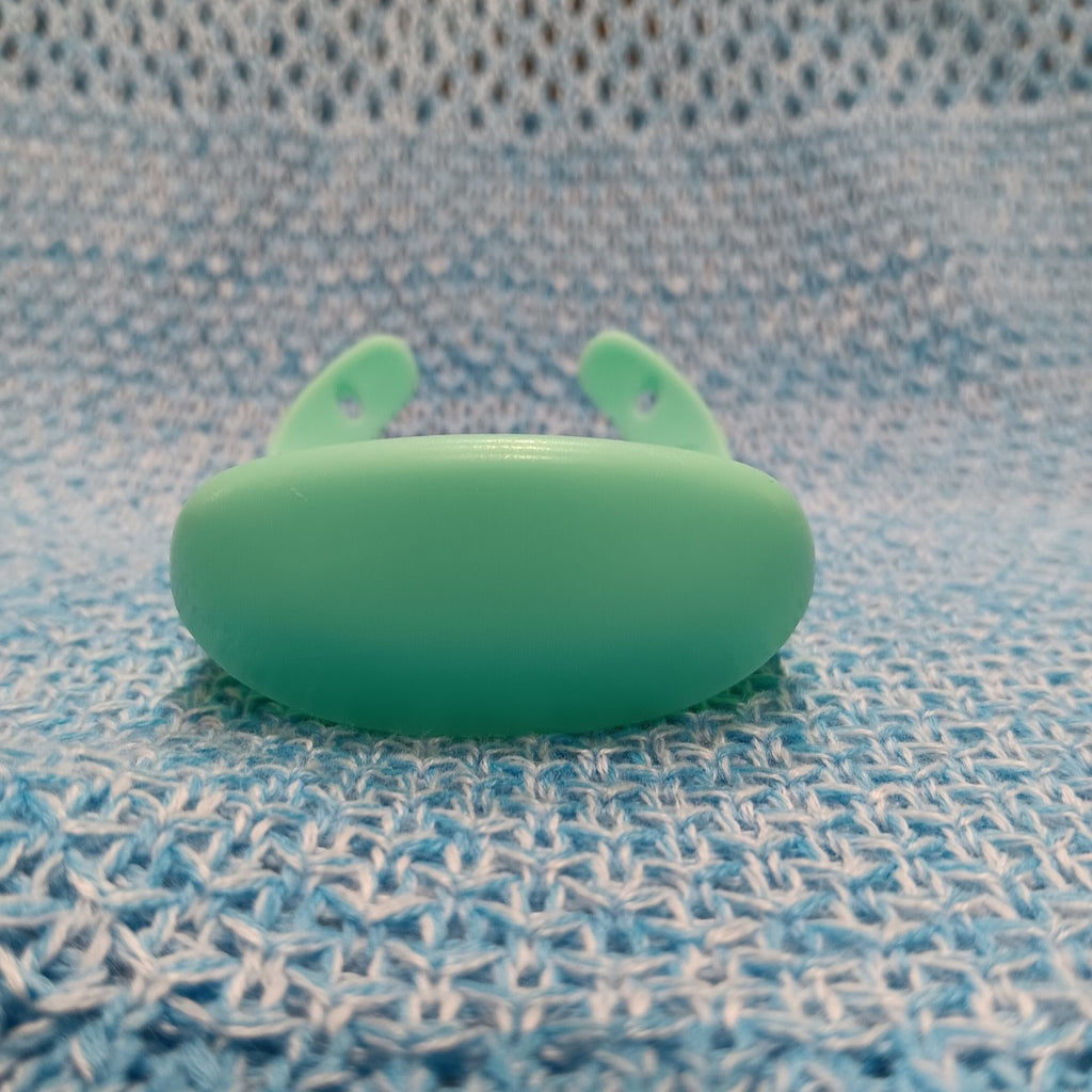 Small Mint Green Plastic Baby Doll Bib
