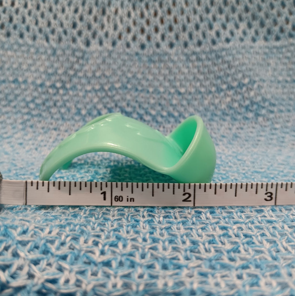 Small Mint Green Plastic Baby Doll Bib