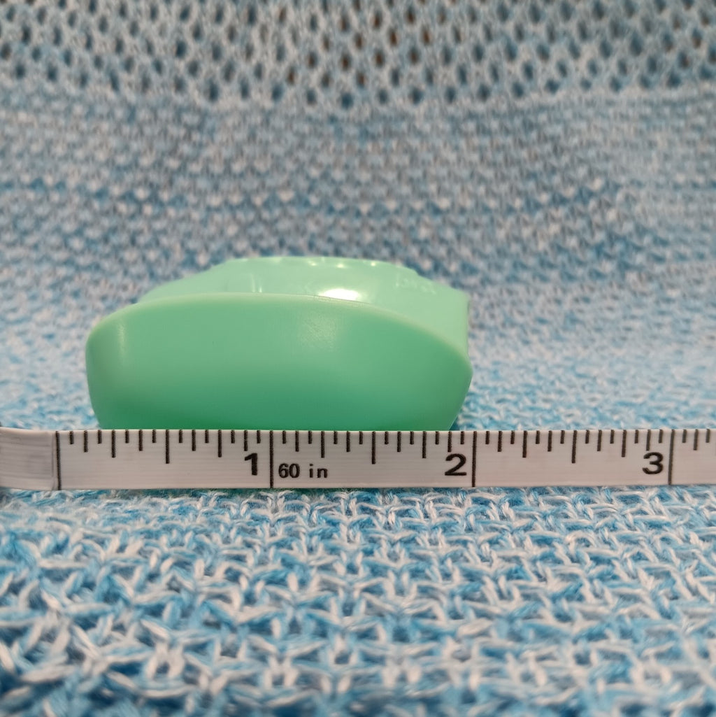 Small Mint Green Plastic Baby Doll Bib
